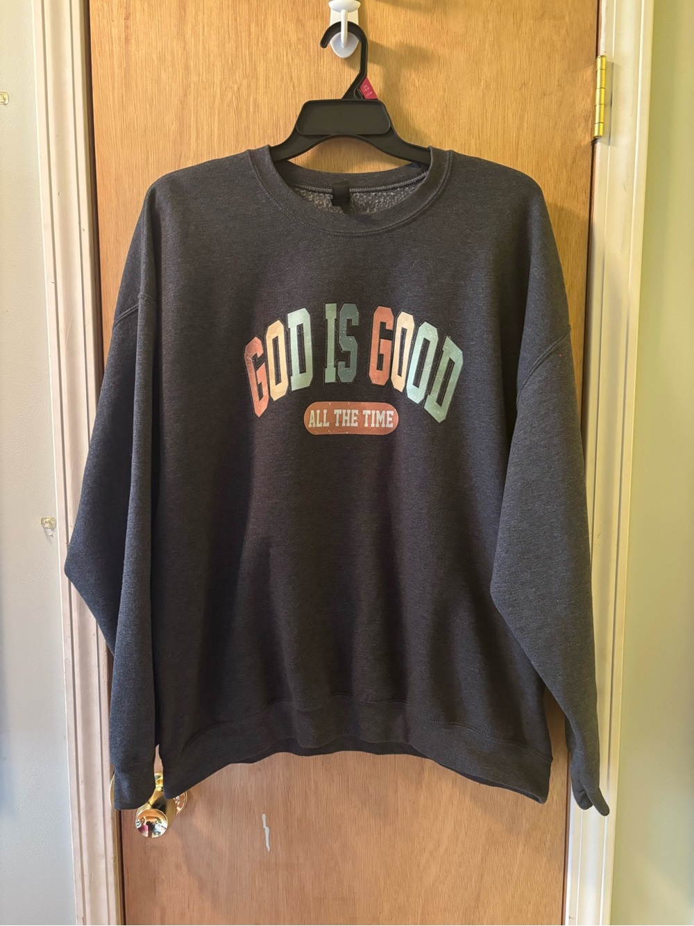 Gildan Heavy Blend "God Is Good All The Time" Graphic Sweatshirt